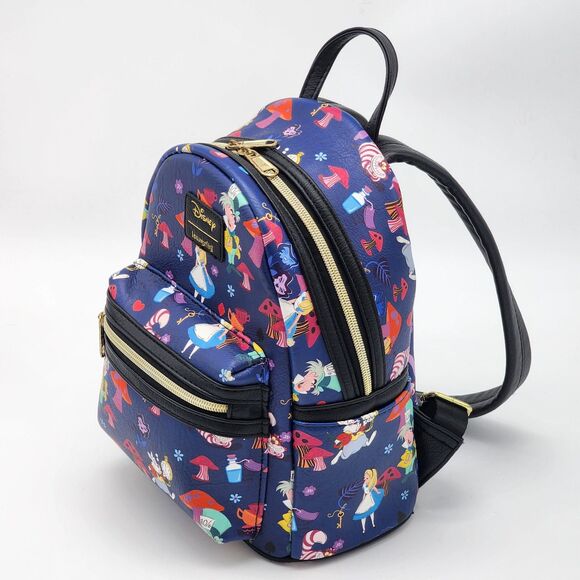 Loungefly Alice in Wonderland All Over Print Mini Backpack FYE Exclusive Rare - Picture 2 of 9